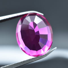 Glistening Pink Sapphire Oval Cut 5.85 Carat Certified Loose Natural Gemstone Sri-Lanka Sapphire Gem