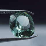 Bluish Green Sapphire 6.80 Carat Certified Cushion Shape Montana Sapphire Natural Loose Gemstone Bluish Green Royal Gemstone