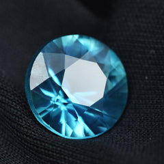 Very Beautiful Blue Teal Sapphire 6.95 Carat Round Cut Certified Natural Loose Gemstone Sapphire Gem