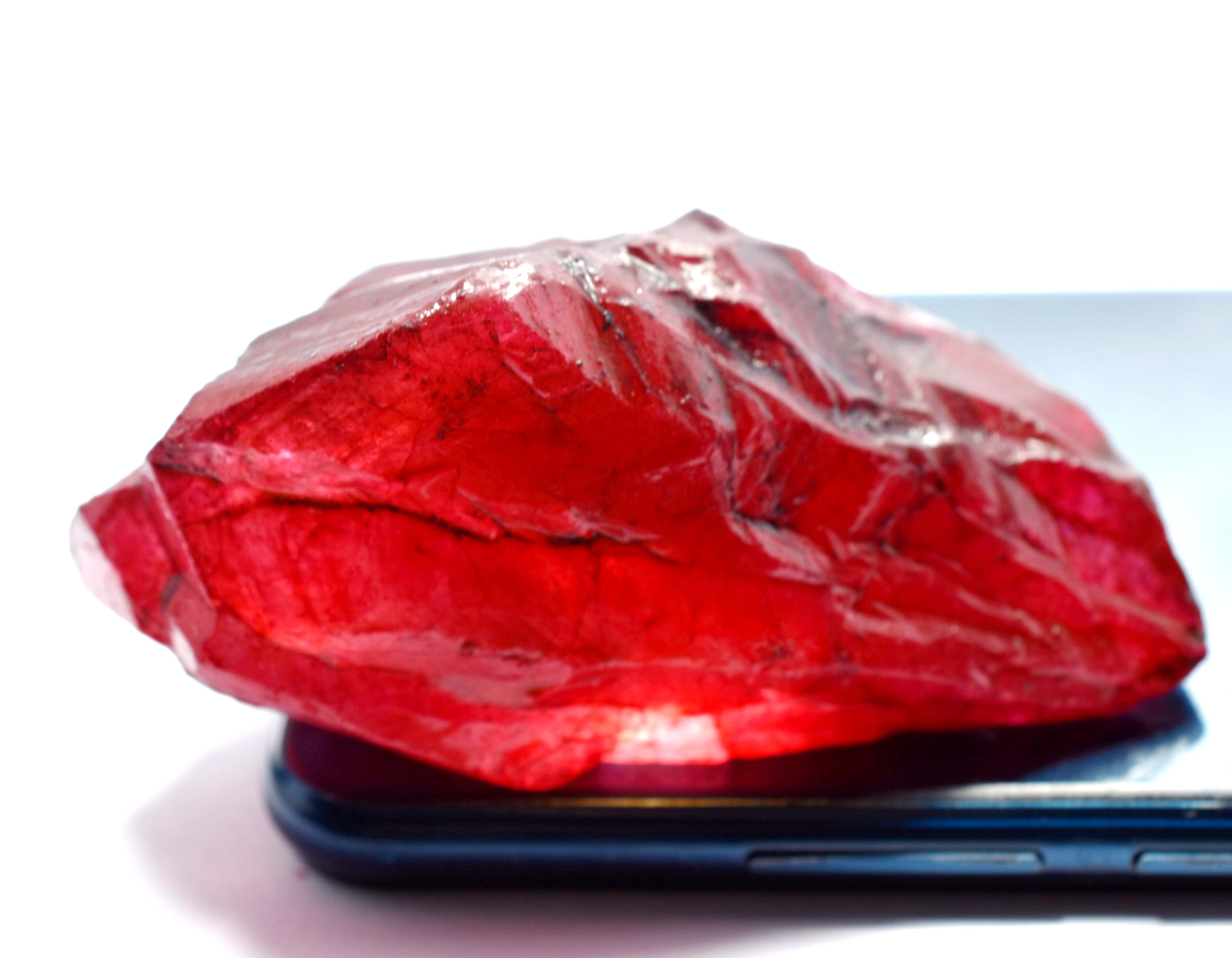 Natural Red Ruby Rough 444 Carat Certified Loose Gemstone Excellent Quality Of Rough With Excellent Shipping Service Best Use For Making Jewelry