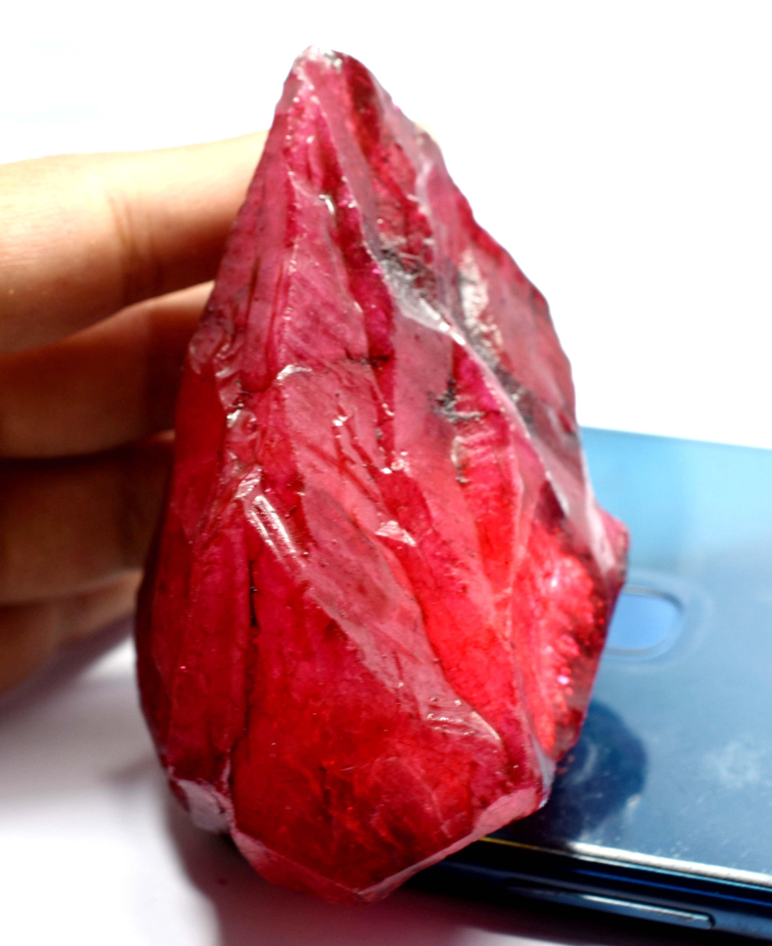 Very Beautiful Red Ruby 9.65 Carat Square Shape Natural Red Ruby Mozambique Loose Gemstone