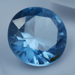 Ring Making Loose Natural Certified Round Shape Blue Sapphire 8.95 Carat Loose Sapphire Gemstone Free Delivery Free Gift