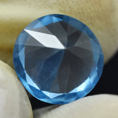 Ring Making Loose Natural Certified Round Shape Blue Sapphire 8.95 Carat Loose Sapphire Gemstone Free Delivery Free Gift