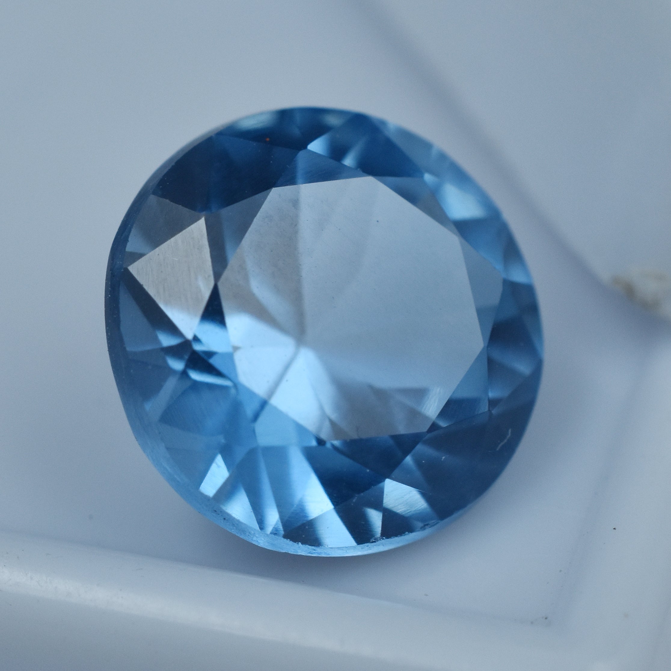 Ring Making Loose Natural Certified Round Shape Blue Sapphire 8.95 Carat Loose Sapphire Gemstone Free Delivery Free Gift