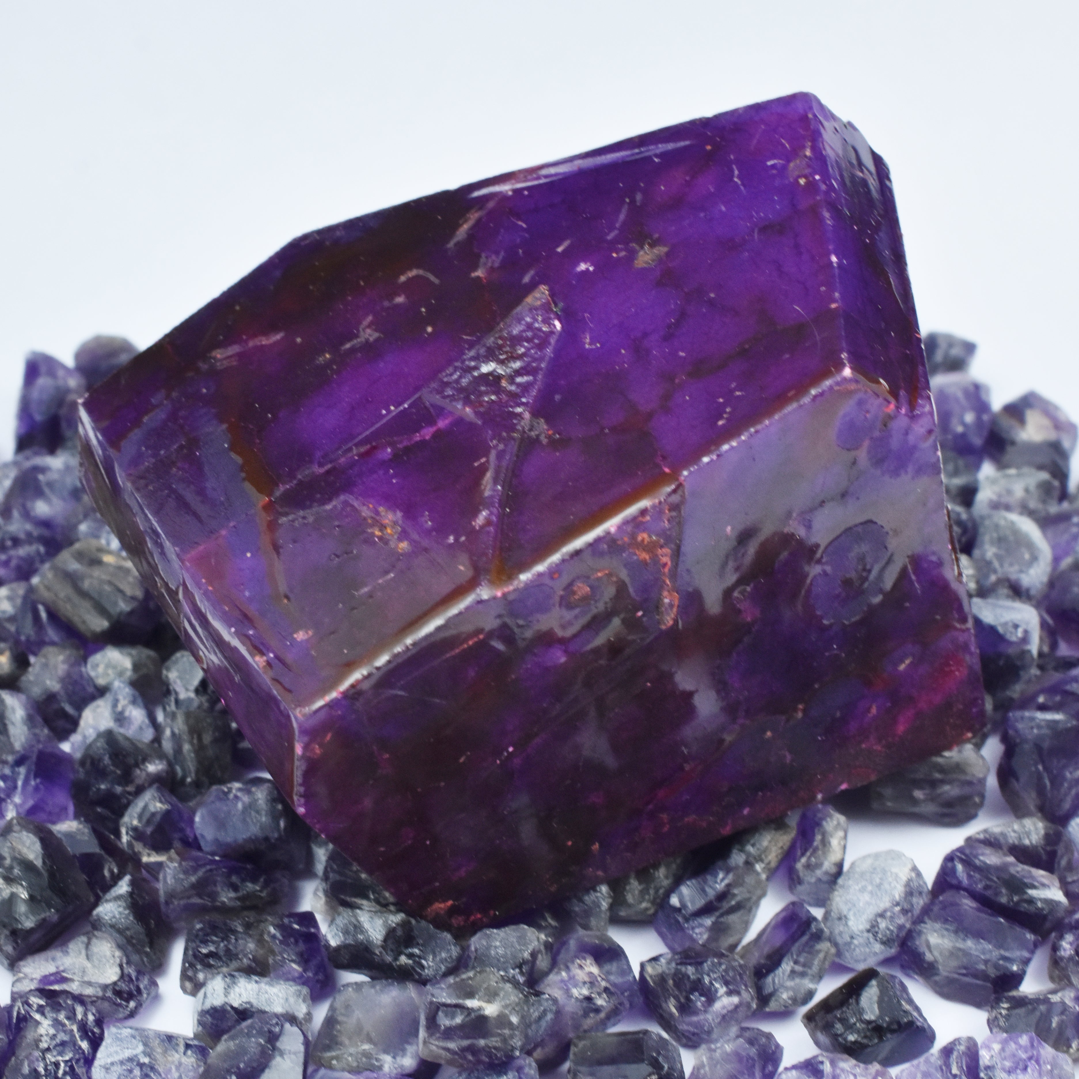 ON SALE !! Excellent Quality Of Natural Purple Sapphire Huge Rough 3000 Ct Earth Mined Huge Size CERTIFIED Loose Gemstone Unique For Gift Her/him