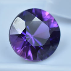 Purple Tanzanite 10.25 Carat Round Shape Natural Certified Loose Gemstone Tanzania Best Gemstone