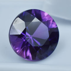 Purple Tanzanite 10.25 Carat Round Shape Natural Certified Loose Gemstone Tanzania Best Gemstone