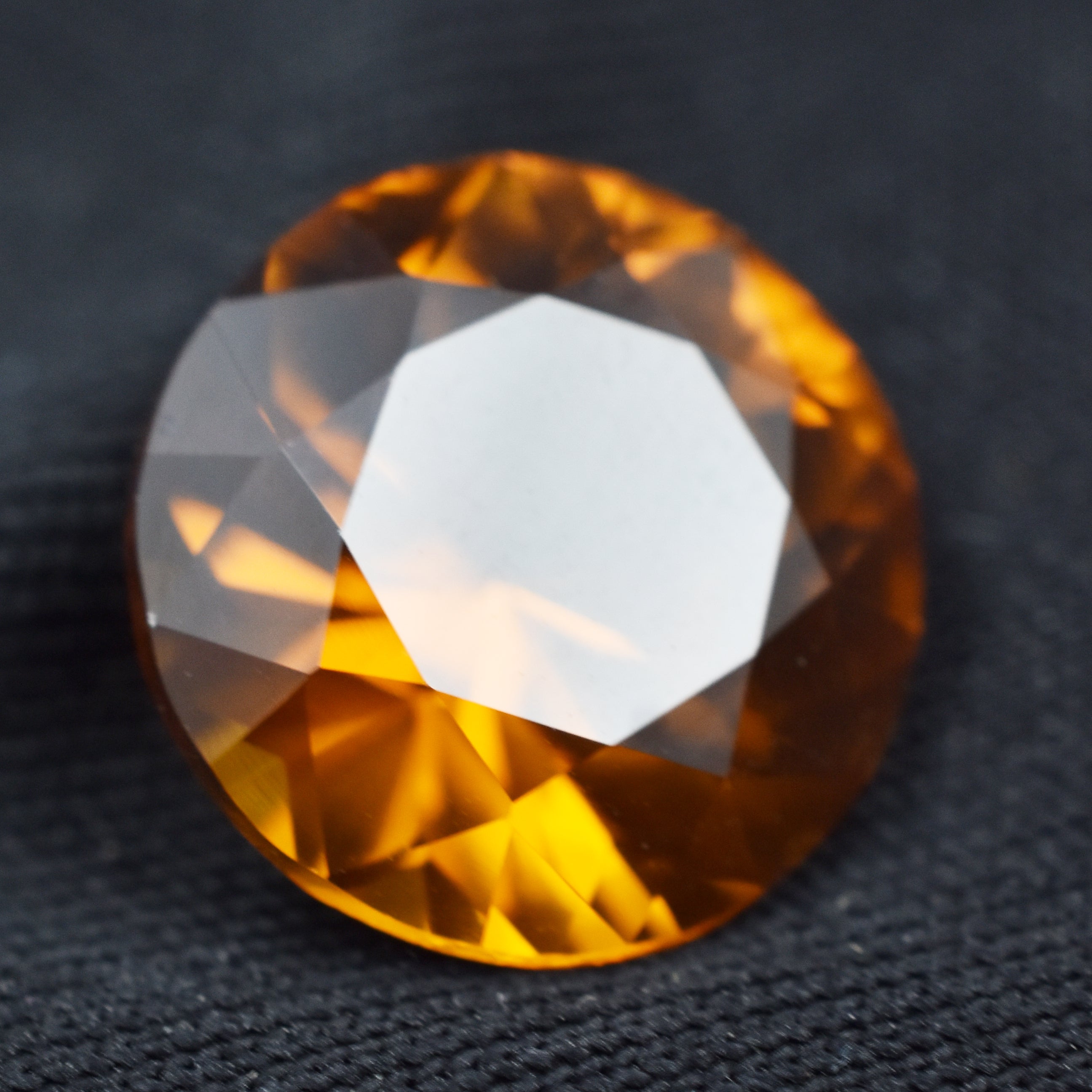 Natural 7.00 Carat Certified Round Cut Orange Sapphire Natural Loose Gemstone Manage Intuition & Protection Sapphire Yellow Stone