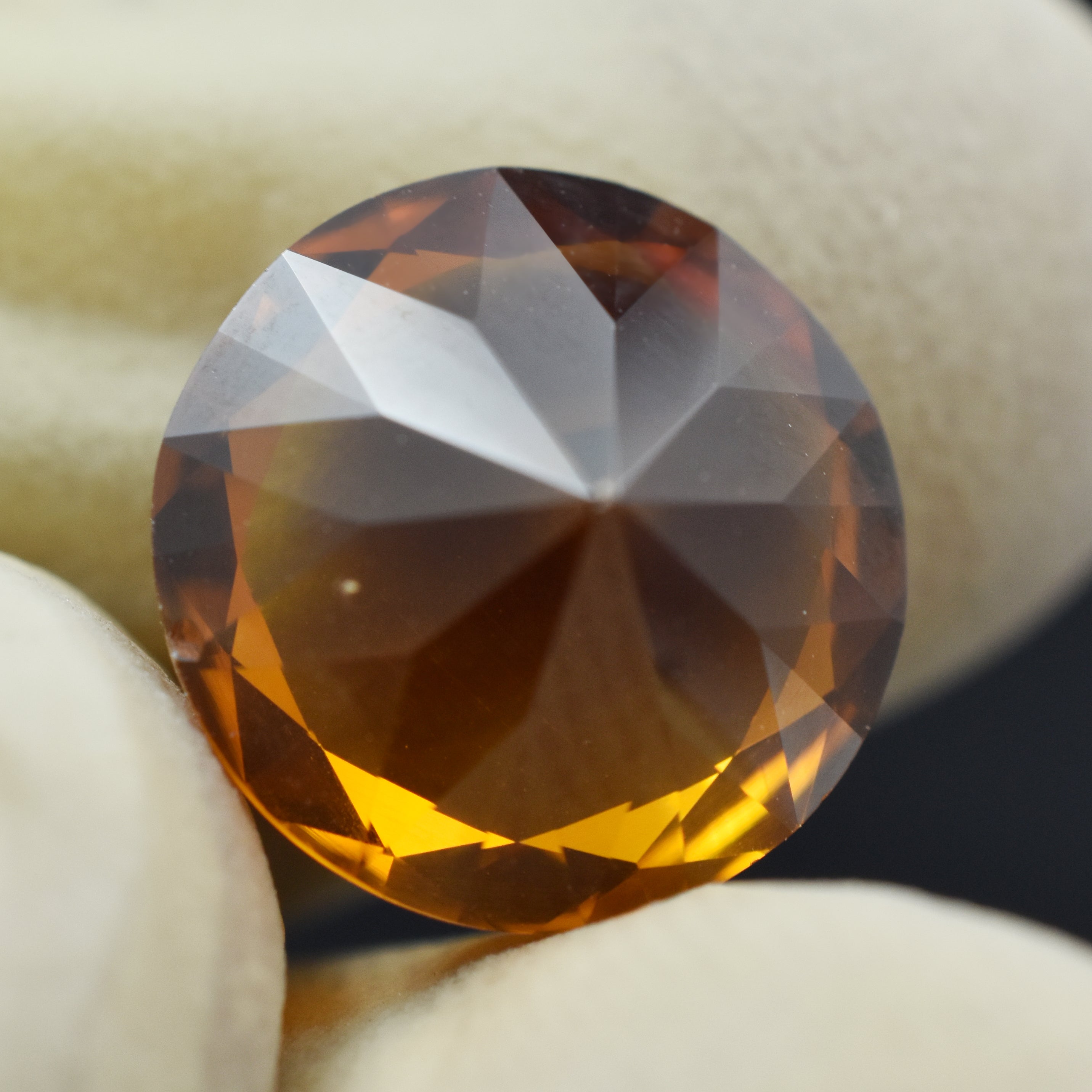 Natural 7.00 Carat Certified Round Cut Orange Sapphire Natural Loose Gemstone Manage Intuition & Protection Sapphire Yellow Stone