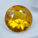 Beautiful Gift For Your Friends 6.80 Carat Round Cut Yellow Sapphire Natural Certified Loose Gemstone Amazing Offer Grab For It