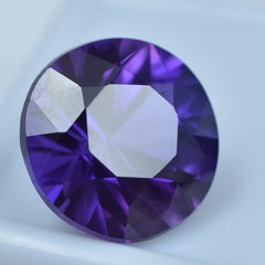 Impressive Purple Gemstone 9.55 Carat Certified Natural Round Cut Purple Tanzanite Loose Gemstone