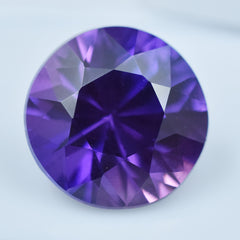 Impressive Purple Gemstone 9.55 Carat Certified Natural Round Cut Purple Tanzanite Loose Gemstone