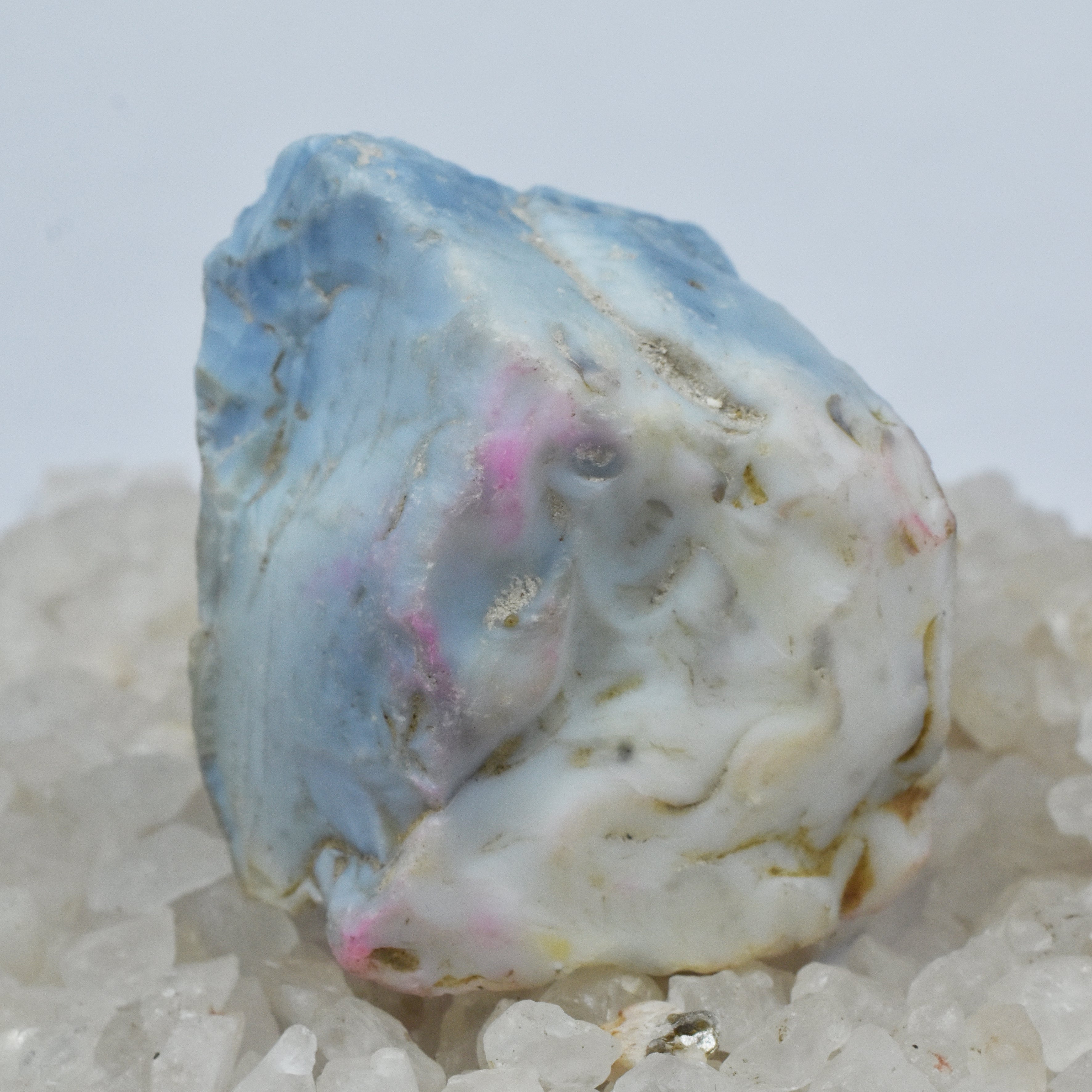 220 Carat Huge Size Natural Blue Color Opal Rough Certified Loose Gemstone Rough | Free Delivery Free Gift | Opal Rough Gemstone - Free Delivery Free Gift