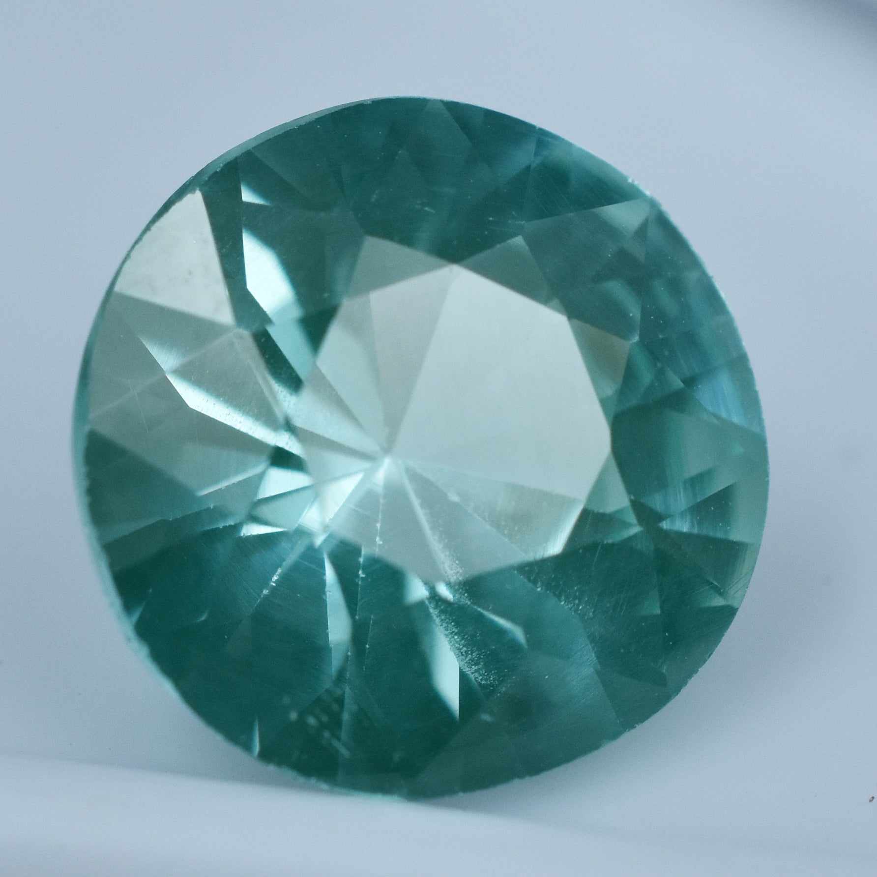Perfect Sapphire Natural Stone 4.80 Carat Bluish Green Sapphire Round Cut Certified Loose Gemstone