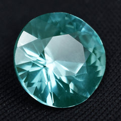 Perfect Sapphire Natural Stone 4.80 Carat Bluish Green Sapphire Round Cut Certified Loose Gemstone