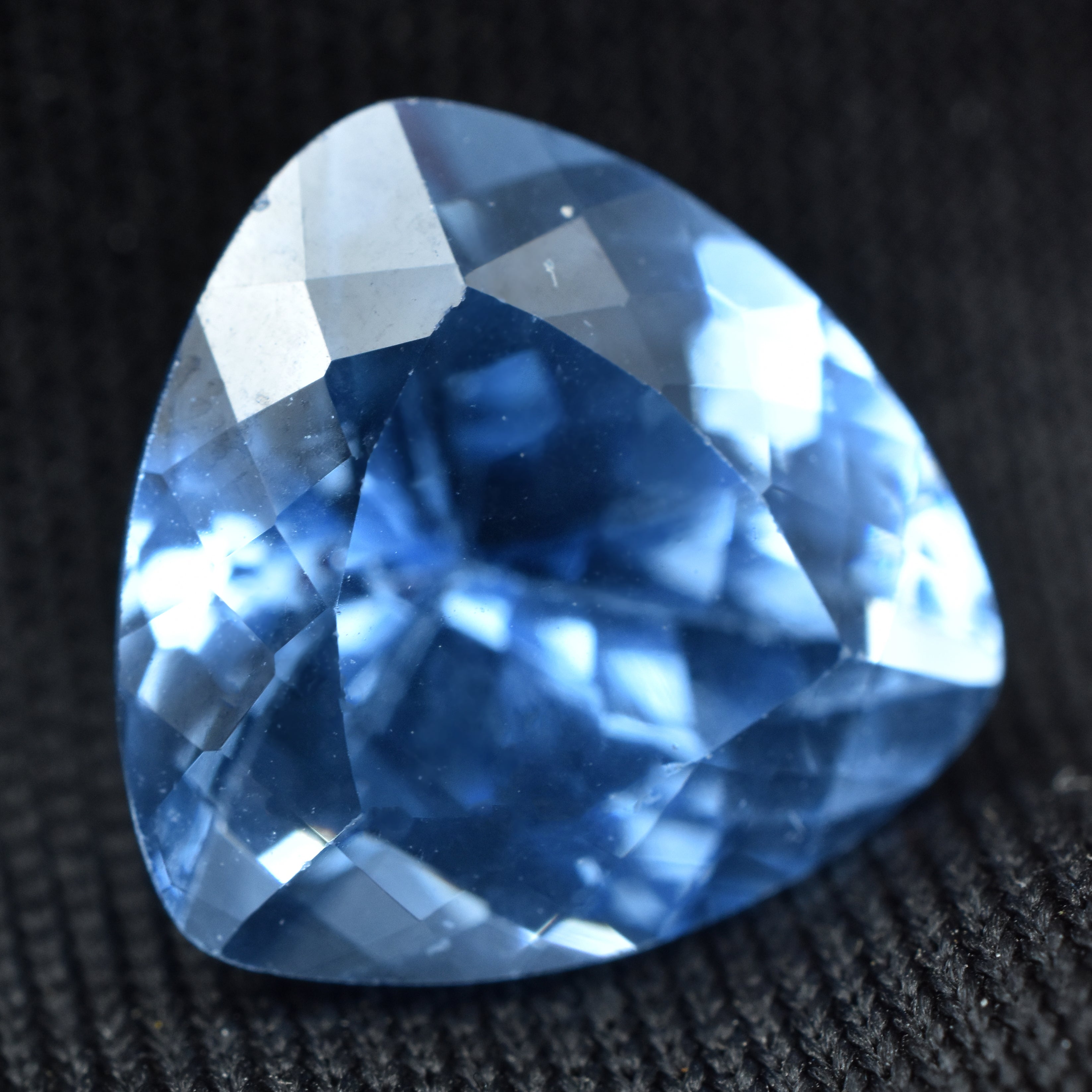 Glistening Sapphire Natural Certified 5.30 Carat Blue Sapphire Trillion Cut Loose Gemstone