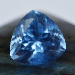 Glistening Sapphire Natural Certified 5.30 Carat Blue Sapphire Trillion Cut Loose Gemstone