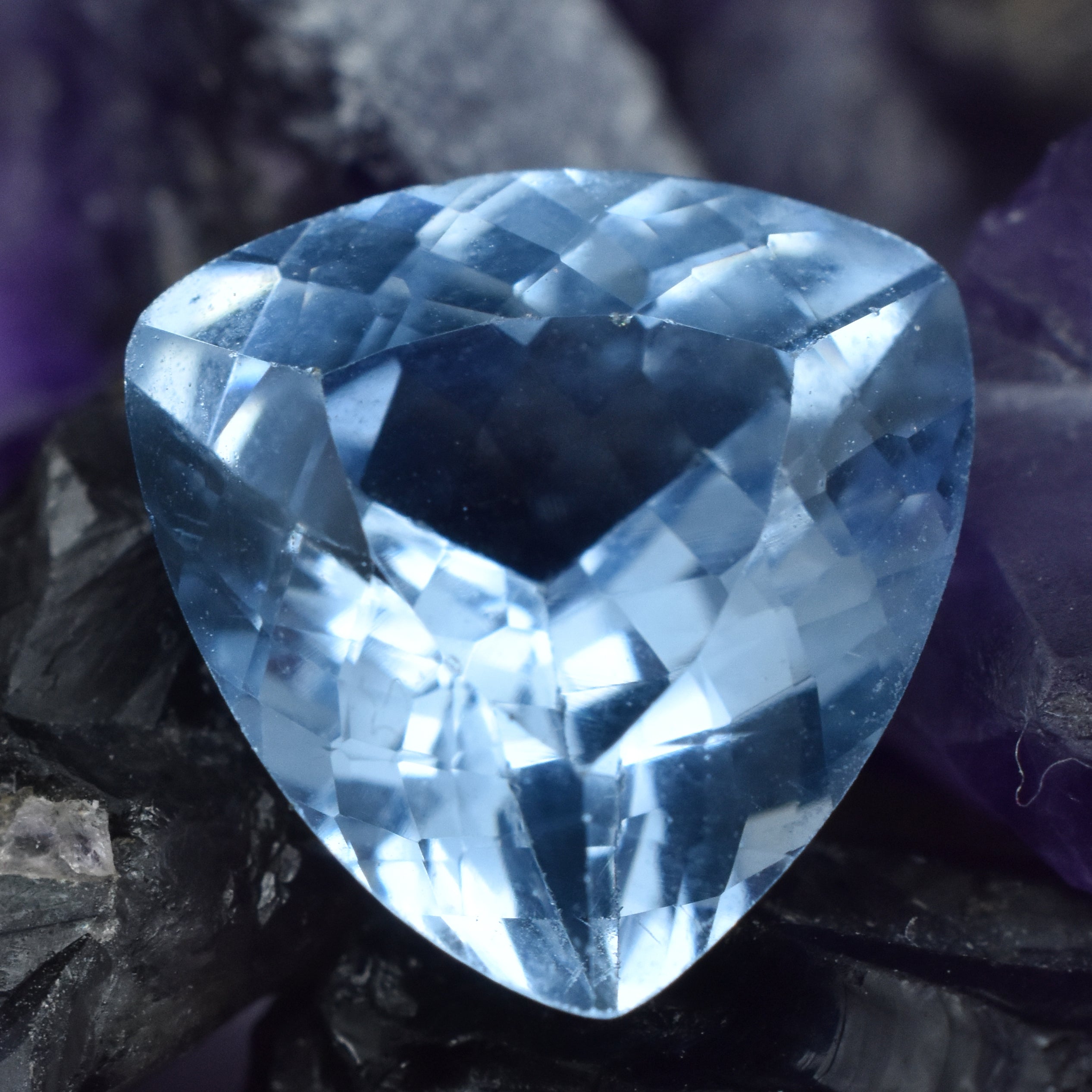 Symbolism & Healing Properties Sapphire Gem Trillion Cut Natural 3.80 Carat Blue Sapphire Certified Loose Gemstone