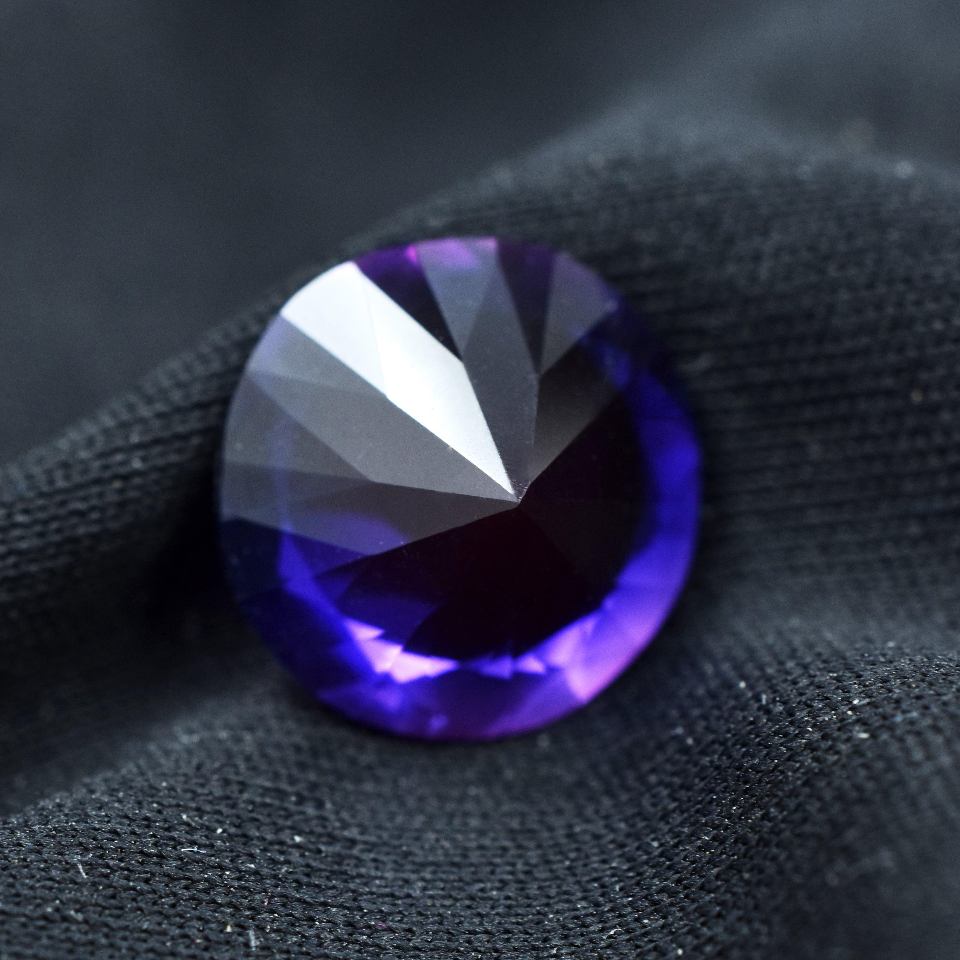 Extremely Rare Tanzanite 8.35 Ct Natural Purple Tanzanite Round Cut Certified Loose Gemstone