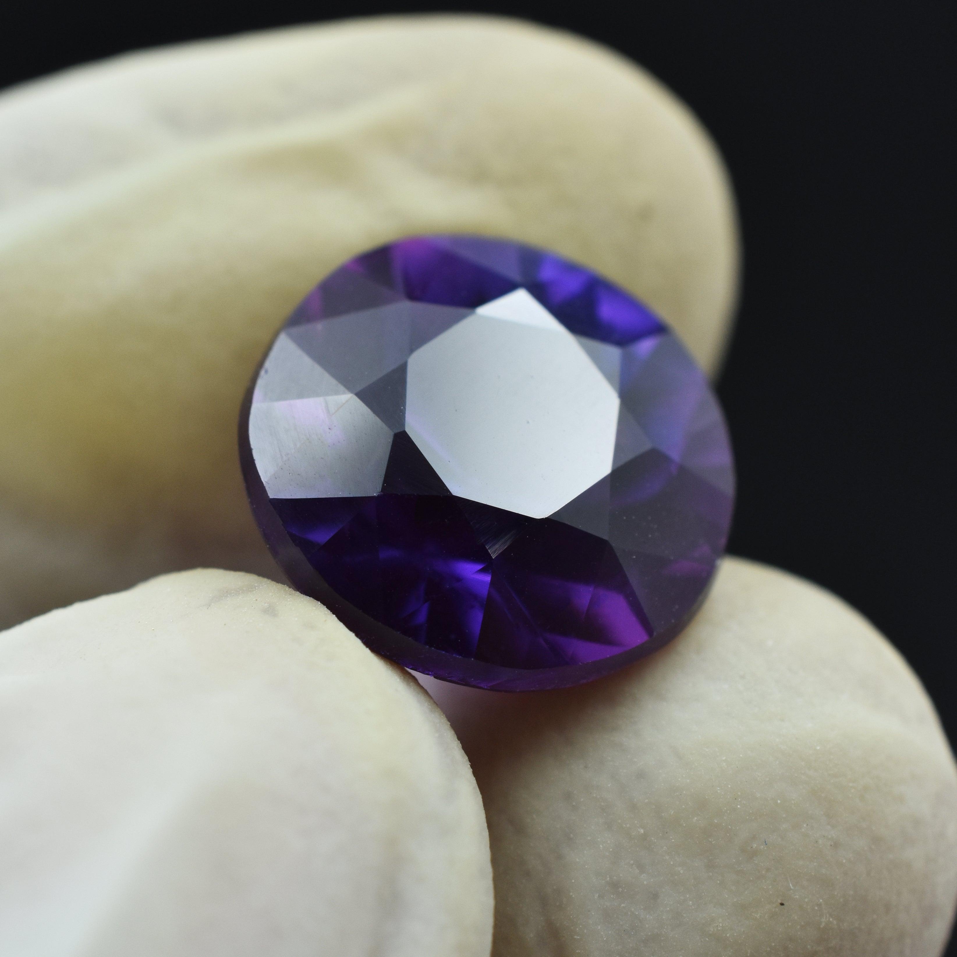 Extremely Rare Tanzanite 8.35 Ct Natural Purple Tanzanite Round Cut Certified Loose Gemstone