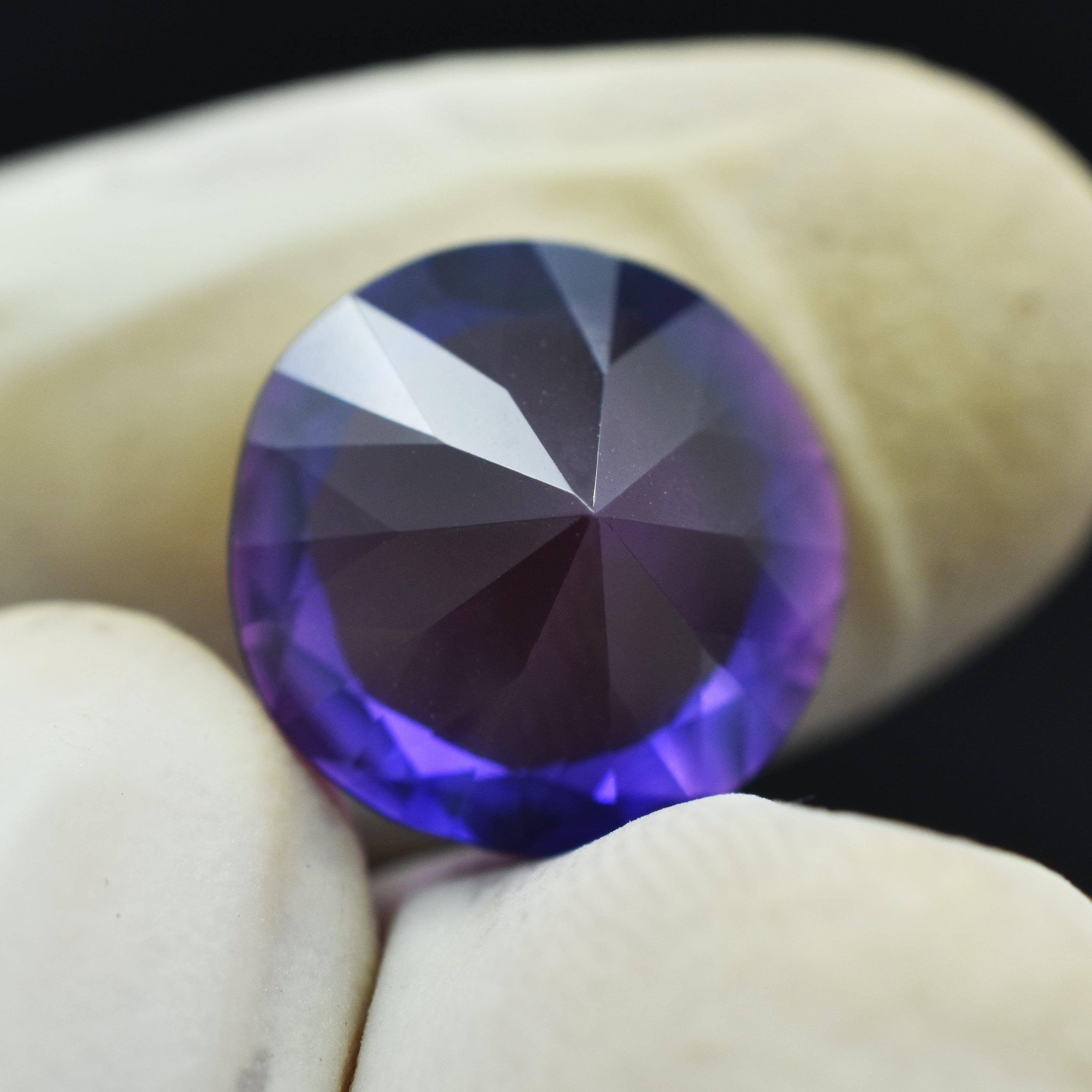 Extremely Rare Tanzanite 8.35 Ct Natural Purple Tanzanite Round Cut Certified Loose Gemstone