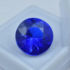 Extremely Rare Blue Tanzanite Loose Gemstone Round Shape 10.20 Ct Certified Natural Tanzanite For Your Protection