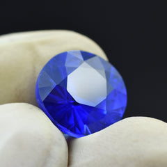 Extremely Rare Blue Tanzanite Loose Gemstone Round Shape 10.20 Ct Certified Natural Tanzanite For Your Protection