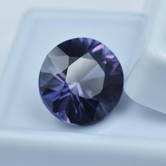 Color-Change Alexandrite Round Shape 8.90 Carat Certified Loose Gemstone Best Russian Alex