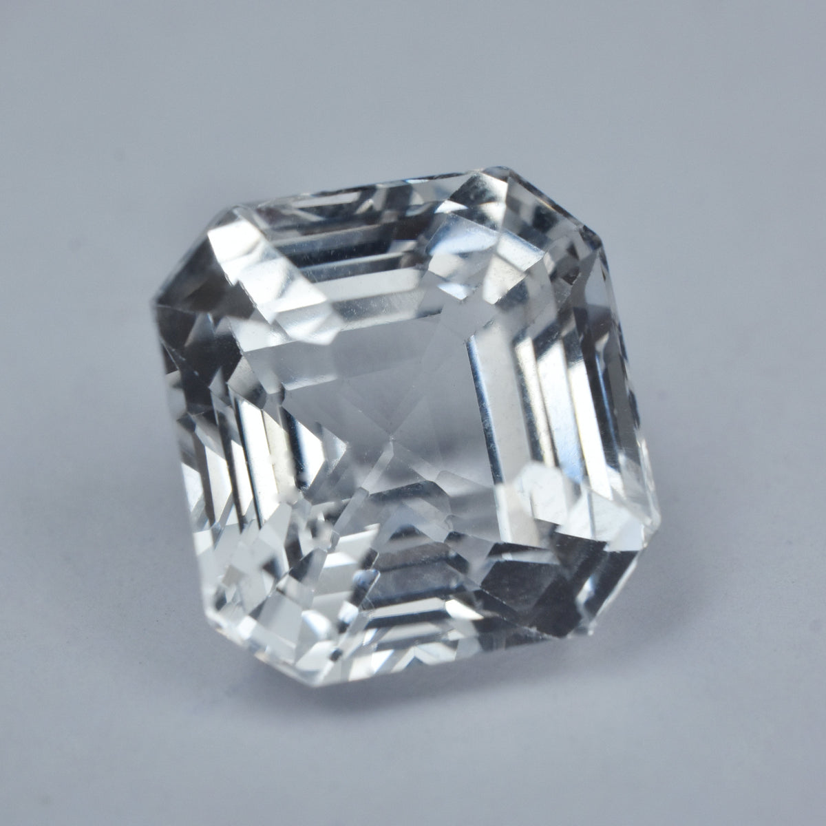 Sri Lanka's White Natural Sapphire 10.55 Carat Emerald Cut Loose Gemstone Certified | Free Delivery Free Gift | Gift For Mother/Wife
