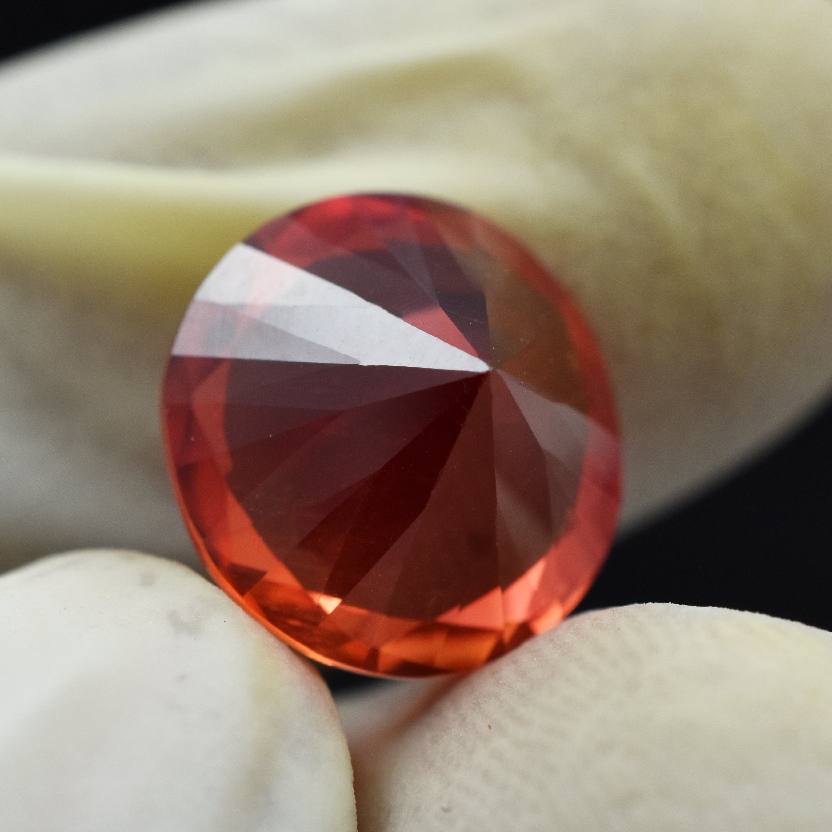 Natural Padparadscha Sapphire 7.99 Carat Beautiful Ring Size Sapphire Certified Loose Gemstone | Free Gift & Free Delivery | Bumper Offer