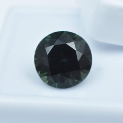 October Birthstone Deep Green Natural Tourmaline 5.20 Ct Round Shape Certified Loose Gemstone Very Effective Green Tourmaline