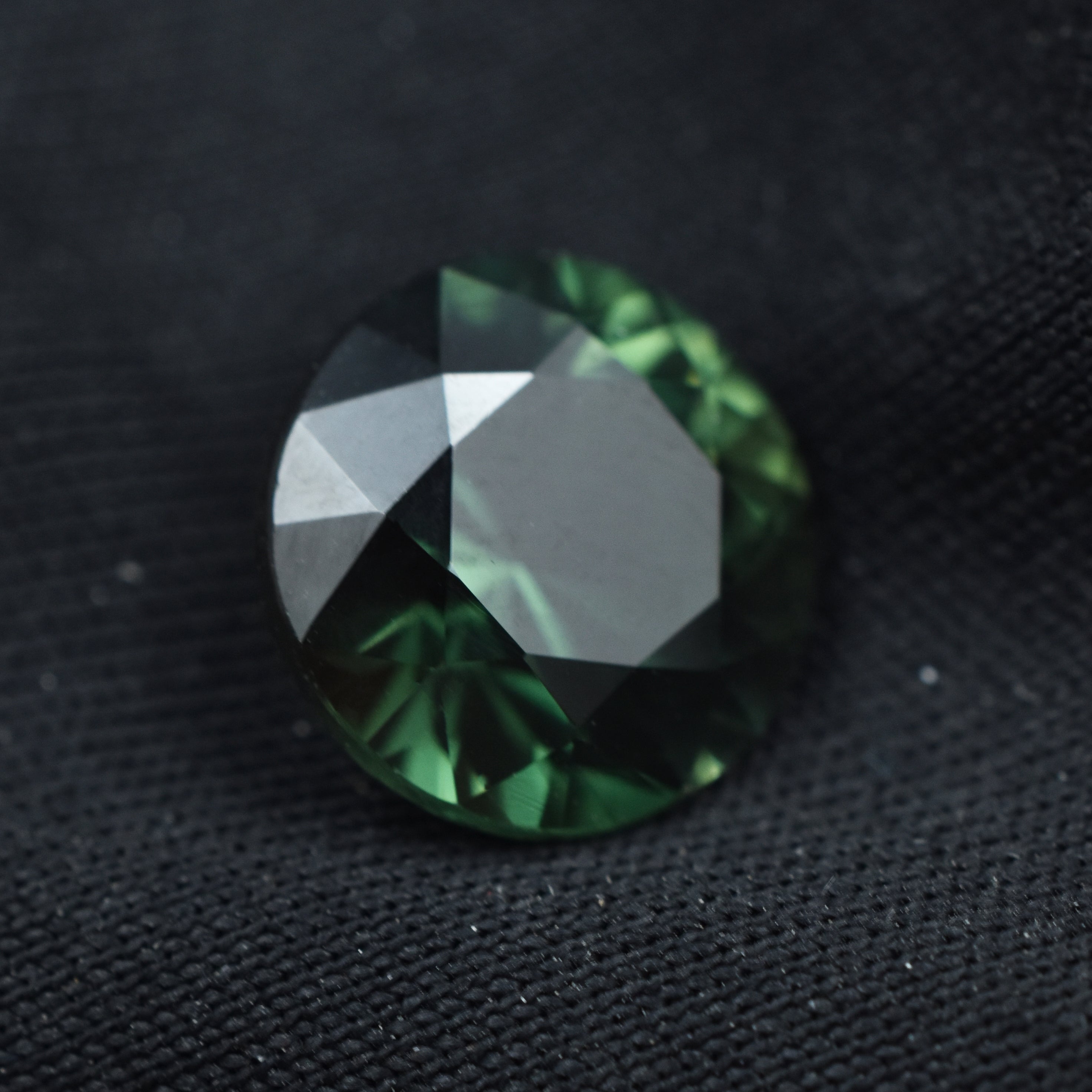 October Birthstone Deep Green Natural Tourmaline 5.20 Ct Round Shape Certified Loose Gemstone Very Effective Green Tourmaline