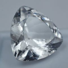 Most Wanted Sapphire Gem 10.70 Carat Certified White Sapphire Trillion Cut Natural Loose Gemstone Sapphire Jewelry