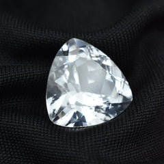 Most Wanted Sapphire Gem 10.70 Carat Certified White Sapphire Trillion Cut Natural Loose Gemstone Sapphire Jewelry