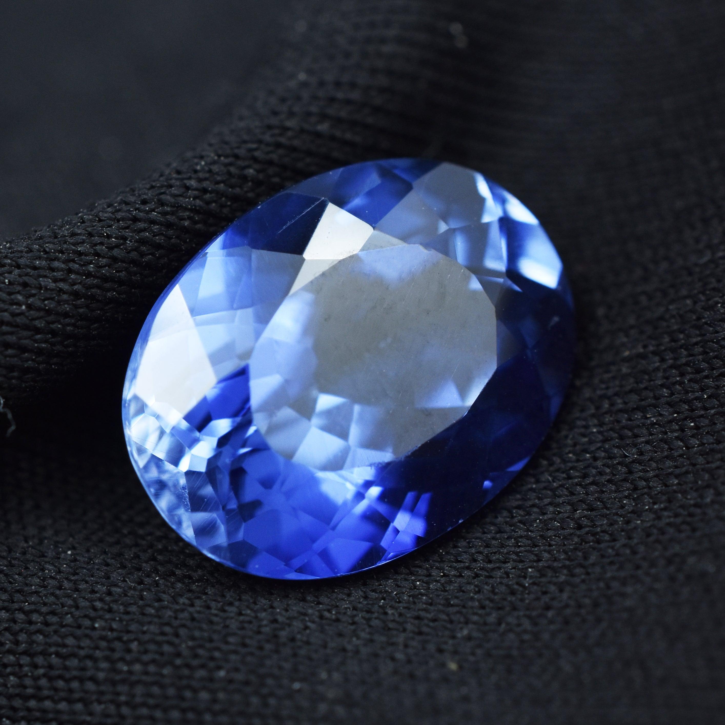 Tanzania Most Demandable 8.50 Carat Oval Shape Blue Tanzanite Certified Natural Loose Gemstone