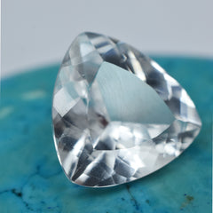 Glistening White Sapphire Natural 6.25 Carat Trillion Cut White Sapphire Certified Loose Gemstone