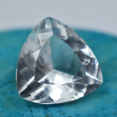 Glistening White Sapphire Natural 6.25 Carat Trillion Cut White Sapphire Certified Loose Gemstone