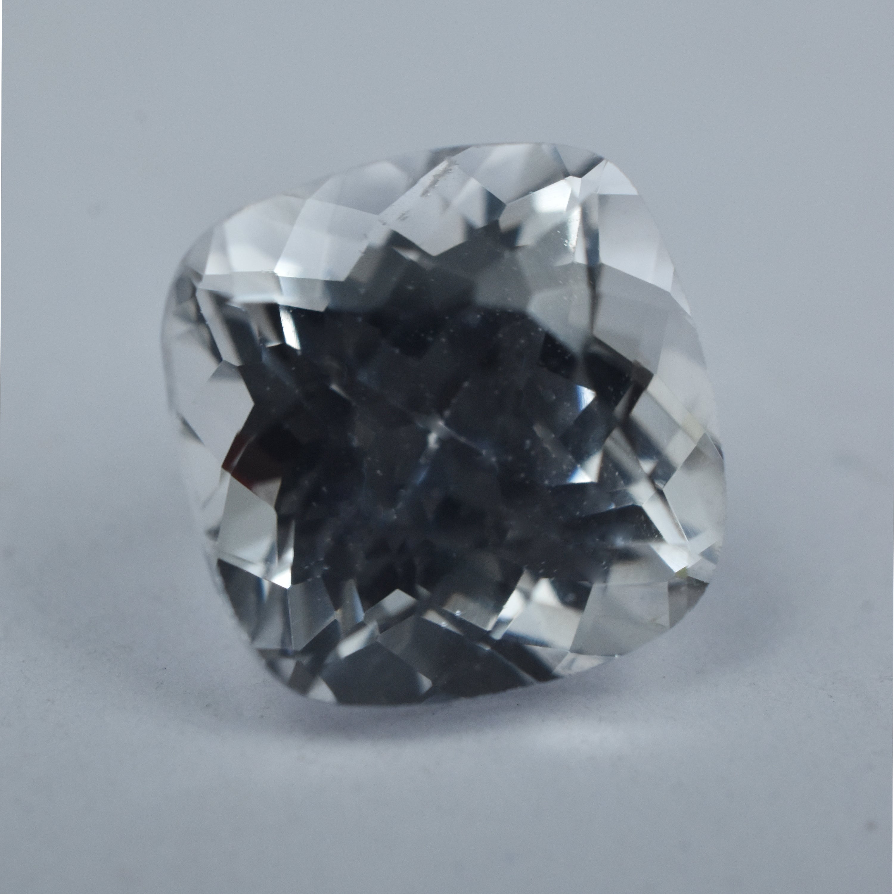 Natural Square Cushion Cut 5.25 Carat White Sapphire Certified Loose Gemstone From Sri-Lanka Free Shipping On Sapphire Gem