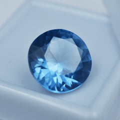 Round Shape Light Blue Ceylon Sapphire 6.55 Carat Natural Certified Loose Gemstone Most Perfect Gem