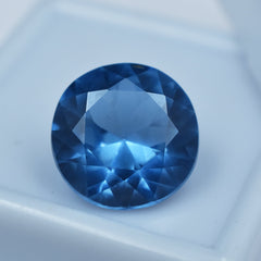 Round Shape Light Blue Ceylon Sapphire 6.55 Carat Natural Certified Loose Gemstone Most Perfect Gem