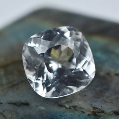 Very Beautiful Sapphire Square Cushion Cut 3.75 Carat Certified White Sapphire Natural Loose Gemstone