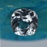Very Beautiful Sapphire Square Cushion Cut 3.75 Carat Certified White Sapphire Natural Loose Gemstone