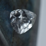 Best For Wisdom & Protection , Natural 12.32 Carat Trillion Cut Sapphire White Loose Gemstone , Sapphire Jewelry , Sapphire Bracelets !!!