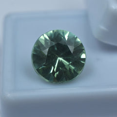 Jewelry Making Gem Sri-Lanka Sapphire Round Cut Bluish Green Sapphire 8.32 Carat Natural Certified Loose Gemstone