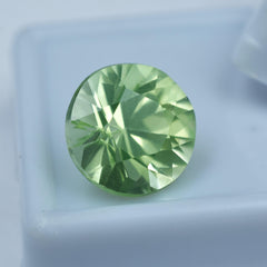 Natural Montana Sapphire Round Cut Bluish Green 6.95 Ct Certified Natural Loose Gemstone