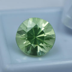 Natural Montana Sapphire Round Cut Bluish Green 6.95 Ct Certified Natural Loose Gemstone