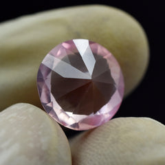 Genuine Sapphire 7.30 Ct Natural Padparadscha Sapphire Round Cut Loose Gemstone Certified Sapphire