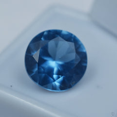 Very Amazing Sapphire Blue 5.70 Carat Round Shape Certified Natural Loose Gemstone Best Gift For Couples