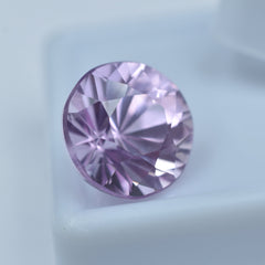 Natural 7.55 Carat Round Cut Sapphire Pink Natural Certified Loose Gemstone Improve Positive Energy