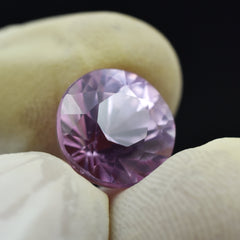 Natural 7.55 Carat Round Cut Sapphire Pink Natural Certified Loose Gemstone Improve Positive Energy